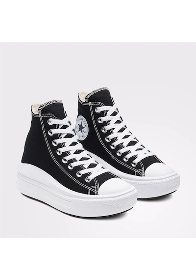 Converse Chuck Taylor All Star Move Kadın Siyah Ayakkabı 568497c-001 Siyah
