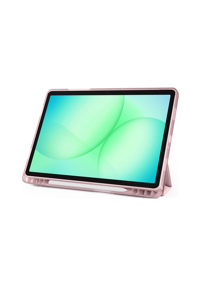 Samsung Uyumlu Galaxy Tab A9 Plus A11+ Üçgen Standlı Uyandırma Fonksiyonlu Tablet Kılıfı Kapaklı Kılıf