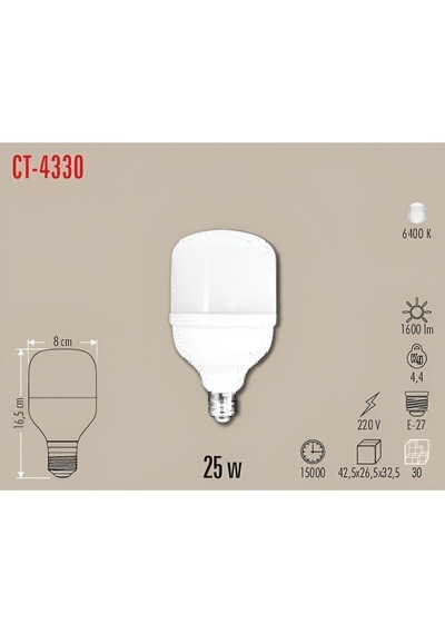 Cata - 25w Led Ampül Beyaz Işık 1 Adet