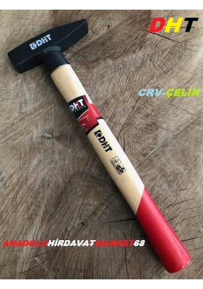 Dht 500Gr Ahşap Saplı Çekiç Yüksek Kalite Özel Crv Çelik Çekiç Çok Renkli