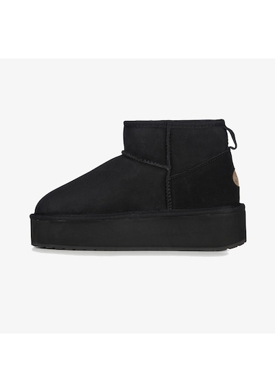 Emu Australia Stinger Micro Flatform Kadın Siyah Bot W13082 Siyah