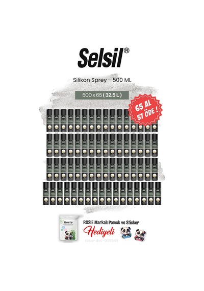 Selsil 65 Al 57 Öde, 500 Ml Silikon Sprey Ve Rosie Pamuk