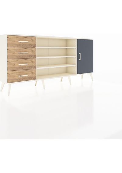 Arges Konsol 6 Raflı 4 Çekmeceli Tek Kapaklı 176x30x83 Aytaşı-antrasit/çam Antrasit/çam Arges Konsol 6 Raflı 4 Çekmeceli Tek Kapaklı 176x30x83 Aytaşı-antrasit/çam Antrasit/çam