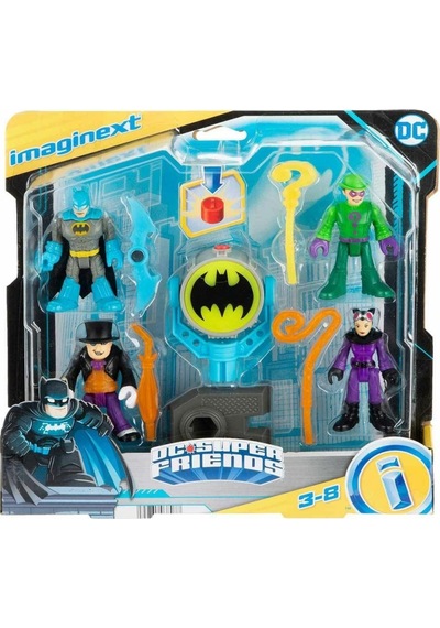 Hfd47 Bat-tech Bat-signal Figür Seti, Super Friends Batman