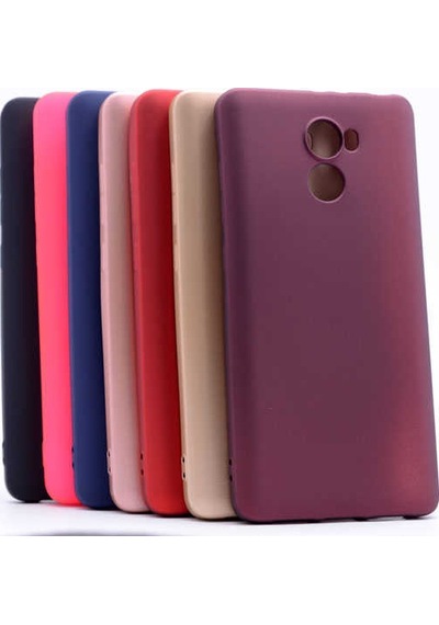 Xiaomi Redmi 4 Kılıf Zore Premier Silikon Kapak Mürdüm