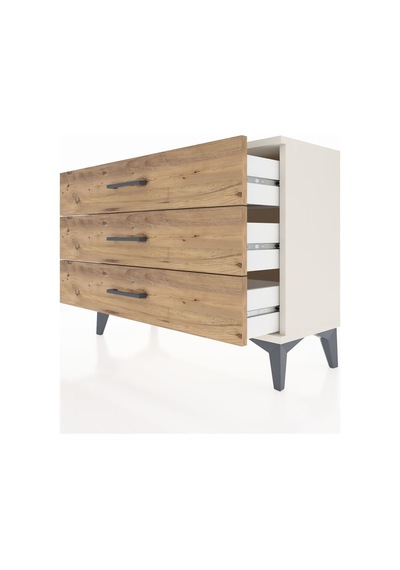 Arges Şifonyer 3 Çekmeceli 88x30x64 Aytaşı-çam Aytaşı