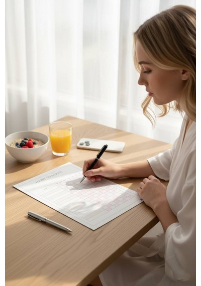 Alışkanlık Takibi - Habit Tracker - A4 Ebat - 30 Yaprak - Günlük Haftalık Planlayıcı - Planner Diğer