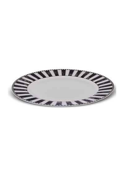 Karaca Damalı Porselen Servis Tabağı 27 cm