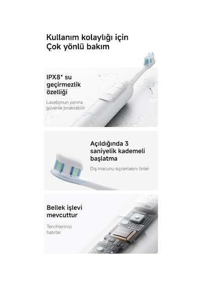 Xiaomi Electric Toothbrush Şarjlı Diş Fırçası Mavi