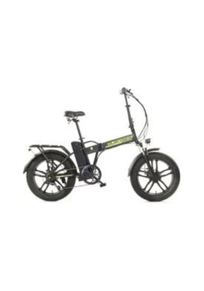 Kron Elektrone Spectra 20' Elektrikli Katlanır Bisiklet Mat Siyah Neon Sarı Renkli