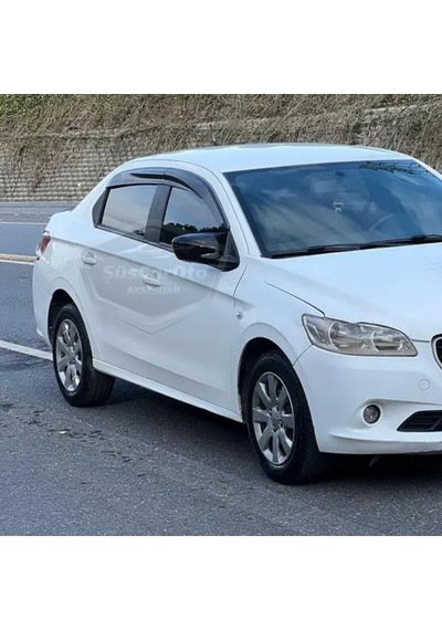 Peugeot 301 2012-2019 Uyumlu Mugen Cam Rüzgarlığı Seti Piano Black 4'lü İthal (00) (ŞüsCarOto Aksesuar)