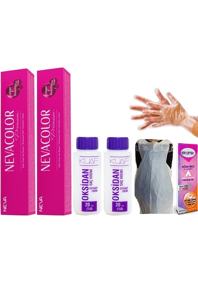 Nevacolor 7.77 Badem Kahvesi 2 Adet Oksidan 20 Volüm 2 Adet