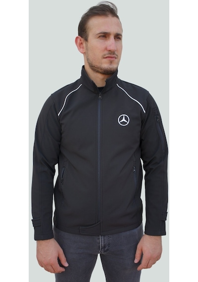 Uniprom Mercedes Mont Softshell Biyeli Model 5 Cepli Likralı Siyah