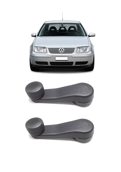 Vw Bora 1998-2005 Uyumlu Manuel Çevirmeli Cam Açma Kapama Kolu Siyah 2 Adet Takım 1h0837581