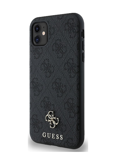 Apple Uyumlu iPhone 11 Kılıf Guess Lisanslı Magsafe Şarj Özellikli Small 4g Classic Kapak Siyah