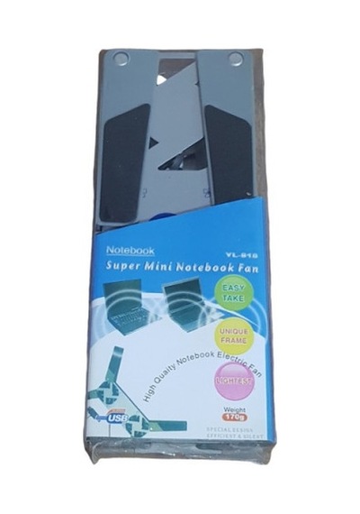 Metal Mini Led Şıklı Notebook Soğutucu Gri