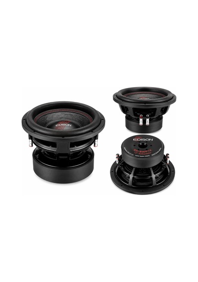 Edison Ed-swp12 12" 30 Cm Subwoofer 3000w Rms 6000w Maksimum 2+2 Ohm Amerikan Black Coil