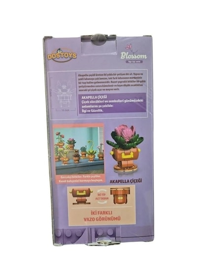 Dostoys Blossom Mini Çiçek Blok Oyuncak Akapella 154 Parça 6+