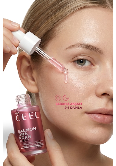 The Ceel Somon DNA PDRN Yüz Serumu – Pirinç Suyu, Hyaluronik Asit ve Peptit Kompleks 30 ML