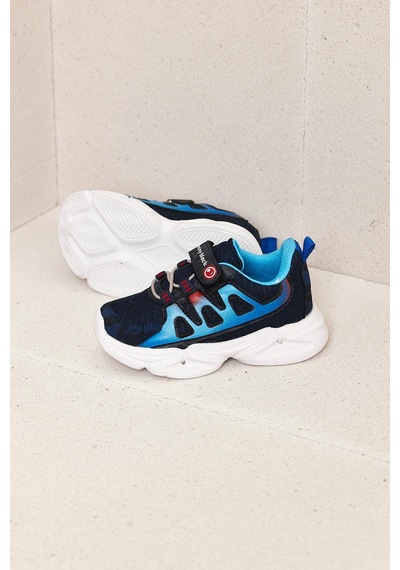Tonny Black Rahat Kalıp Işıklı Cırtlı Çocuk Unisex Lacivert Kamuflaj Spor Ayakkabı Tbkmn5026 Lacivert Kamuflaj