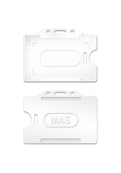 Mas Plastik Kart Muhafaza -Yatay-54x86-beyaz 50 Li 3520
