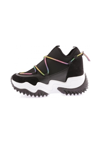 Dgn Z94 23y Kadin Mega Kalin Taban Simli İp Detayli Sneakers Ayakkabi Z94-1720-R1534 Siyah Dgn Z94 23y Kadin Mega Kalin Taban Simli İp Detayli Sneakers Ayakkabi Z94-1720-R1534 Siyah