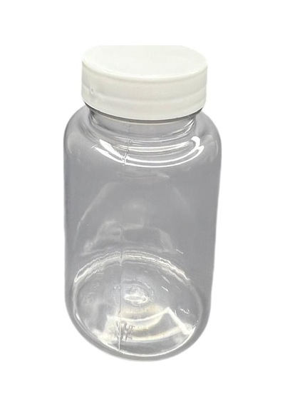 150ml Şeffaf Tablet Şişesi Beyaz Kapak, 24 Adet, Tablet Şişesi, Ecza Şişesi, Kozmetik Şişe Diğer
