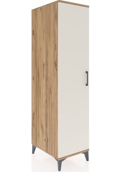 Kronos Dolap 4 Raflı Tek Çekmeceli Tek Kapaklı 44x59x182 Çam-aytaşı Atlas Çam