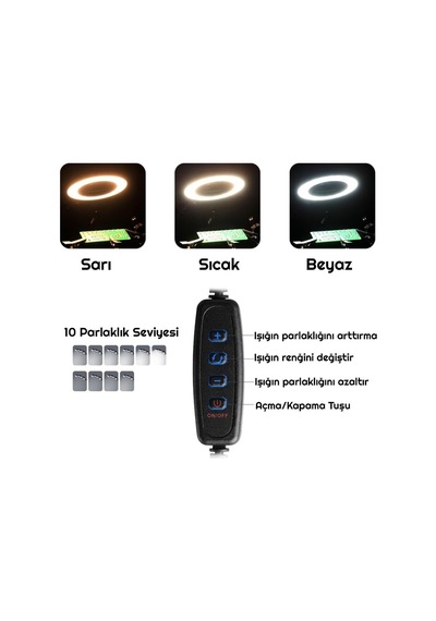 Upway Led Işıklı 3x Büyüteç Lehim Havya Masa Sehpa Standı Yardımcı Esnek Tutucu Kol