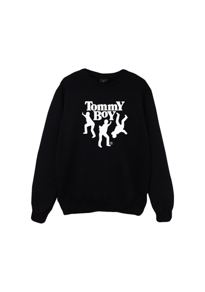 Tommy Boy Baskılı Sweatshirt Siyah