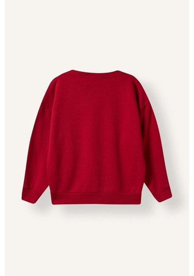 Defacto Yılbaşı Temalı Minecraft Baskılı Bisiklet Yaka İçi Yumuşak Tüylü Kalın Sweatshirt Erkek Çocuk I5171a826wnrd350 Kırmızı-rd350