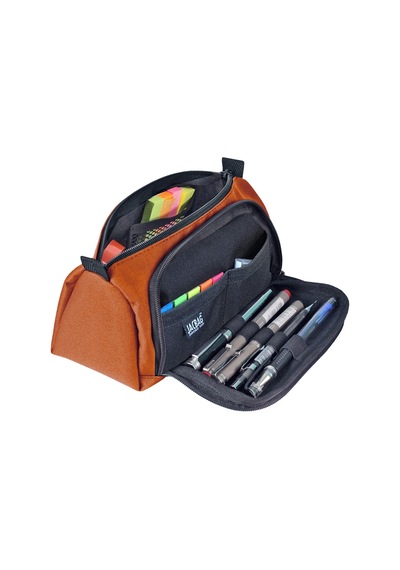 Jacbag Prime Xl-lastik Ayraçlı İki Bölmeli Kalem Kutusu Prime Xl-kiremit renkli