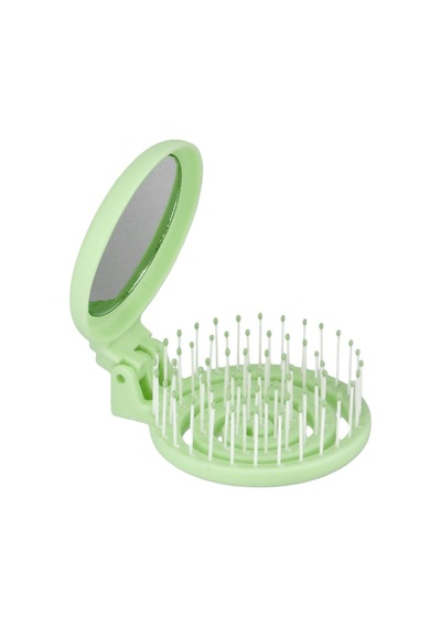 Proco Proco Beauty Makaron Saç Fırçası-üç Boyutlu 3d Esnek Aynalı Çanta Boy Saç Fırçası-compact Detangler