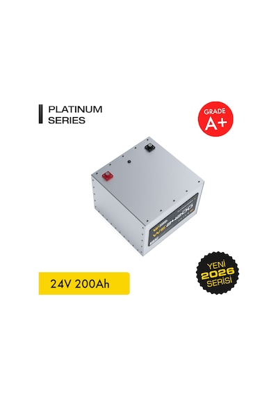Werer Energy 24V 200Ah LiFePO4 Platinum Series Bluetooth'lu Lityum Demir Fosfat Akü - Batarya