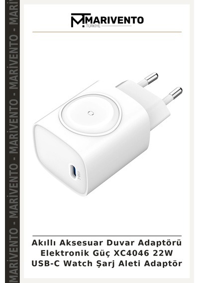 Akıllı Aksesuar Duvar Adaptörü Elektronik Güç Xc4046 22w Usb-c Watch Şarj Aleti Adaptör