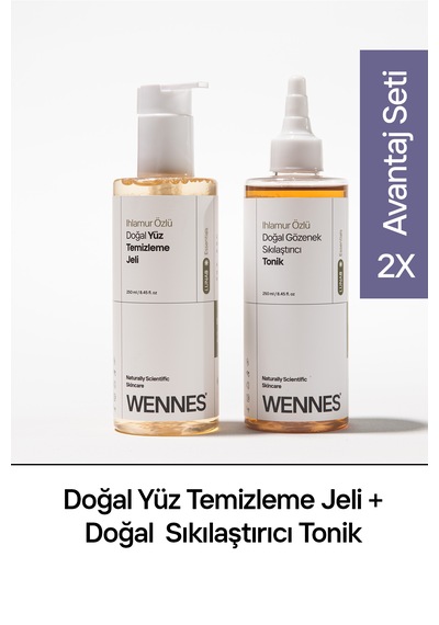 Doğal Yüz Temizleme Jeli Doğal Tonik Avantajlı Set