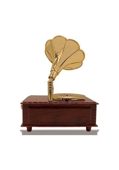Çekmeceli Retro Gramofon Müzik Kutusu C1774