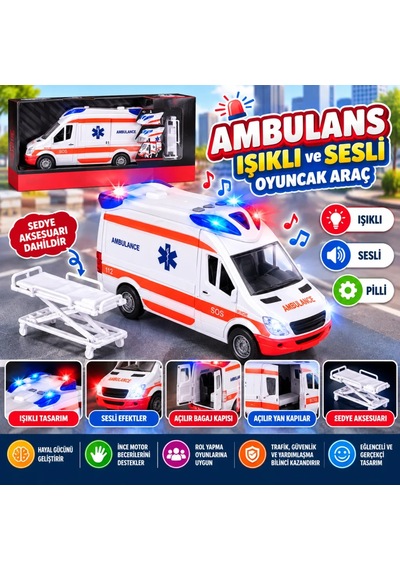 Lc-31358 Sesli Ve Işıklı Ambulans
