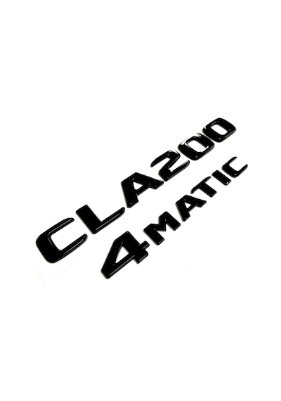 Benz Cla 200 Ve 4matic Piano Black Bagaj Yazısı Seti 2'li 3m 3d Abs