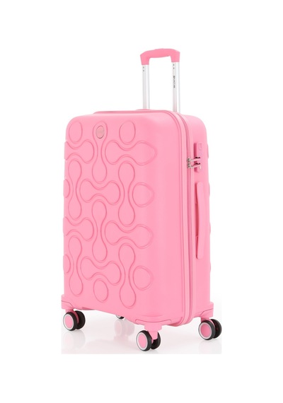 Mçs Polipropilen 3lü Valiz Seti Orta & Kabin & Makyaj V376 S23sy1000052-set 00020 Pembe