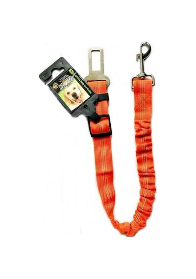 Köpek Emniyet Kemeri Bağlantısı Araç Tasması 72 X 2,5cm -turuncu