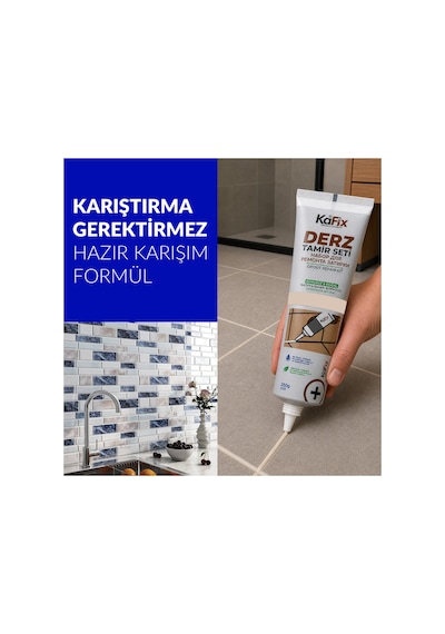 Hazır Derz Dolgu Tüpü Krem 250 Gr Hızlı Kuruyan Derz Tamir Ve Yenileme Tüpü