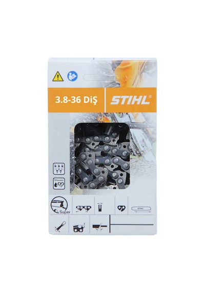 Stihl Motorlu Testere Zinciri 3.8-36 Diş 1.6mm Köşeli Zincir
