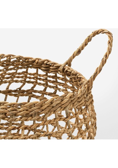 Dekoratif Sepet, Rattan Muz Lifi Natural