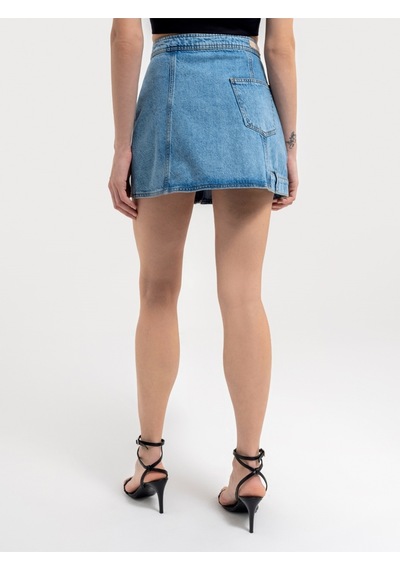 Slim Fit Kadın Etek Lacivert