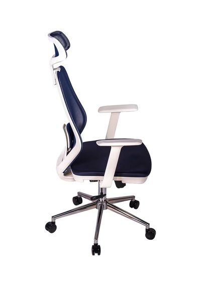 Dali Beyaz Fileli Yönetici Koltuğu Ergonomik Başlıklı Ofis Koltuğu Lacivert Diğer