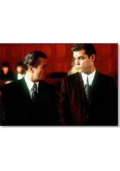 Cakasepetim Goodfellas De Niro Ve Liotta Ahşap Mdf Tablo