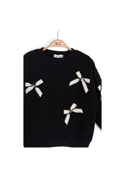 Xo Kids Kız Çocuk Sweatşirt 4-8 Yaş 39508 Siyah Xo Kids Kız Çocuk Sweatşirt 4-8 Yaş 39508 Siyah