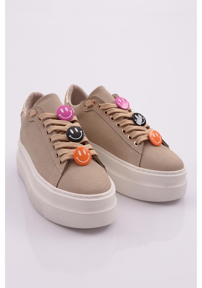 Dgn 1019 Kadin Sneaker 1019-2007-R0186 Bej