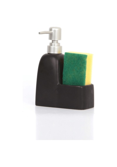 Stonware Süngerli Sıvı Sabunluk- Siyah